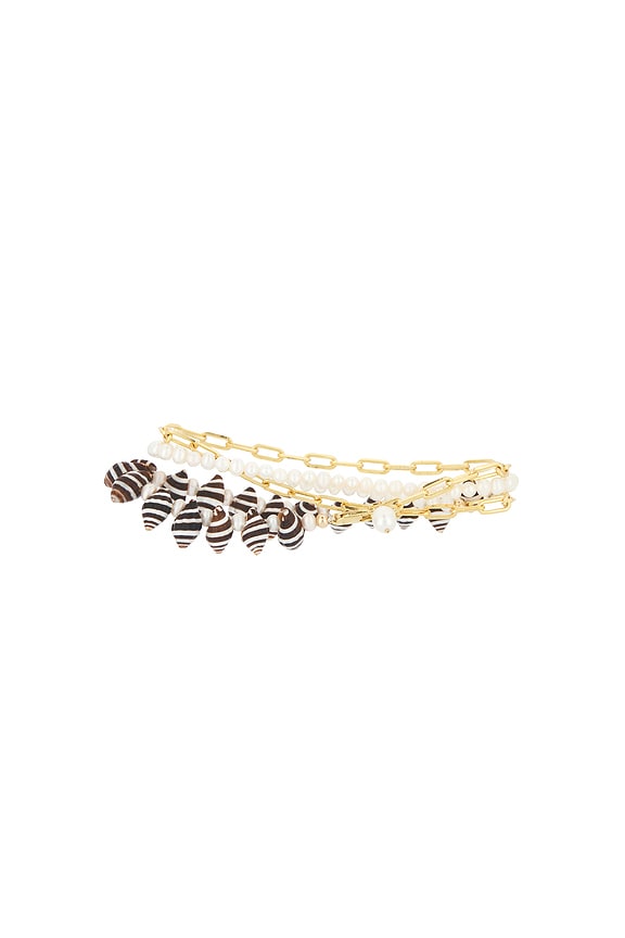 view 2 of 3 CABANA アンクレット in Gold Multi