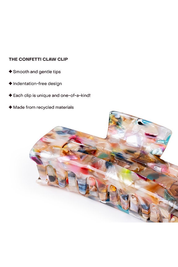 view 2 of 6 The Confetti Claw Clip Large in 