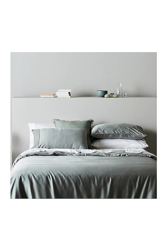 view 2 of 2 SIGNATURE SATEEN PILLOWCASE SET ピローケース in Sage