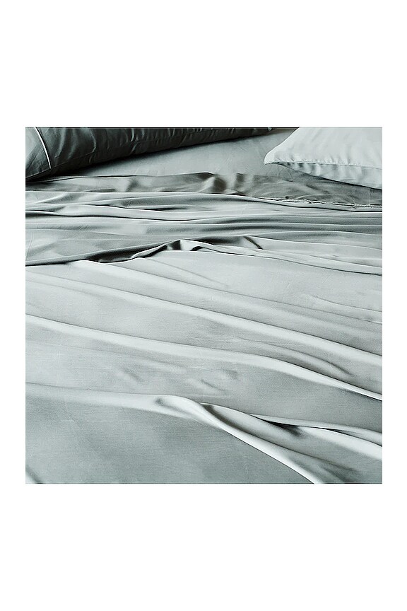 view 2 of 4 HOUSSE DE COUETTE SIGNATURE SATEEN DUVET COVER in Sage