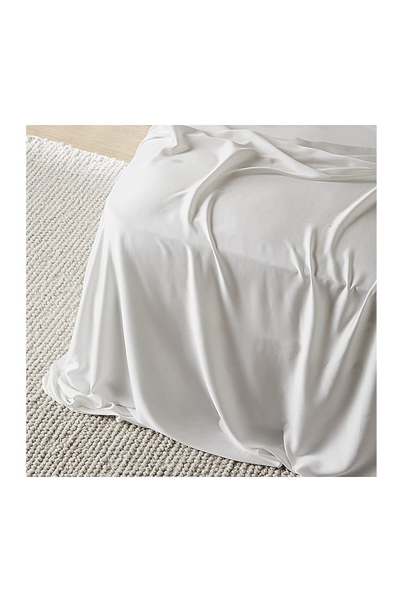 view 2 of 4 Queen Signature Sateen Sheet Set in Cloud