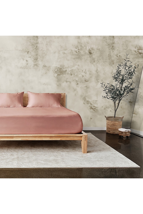 view 2 of 3 LECHO LUXE CLEANBAMBOO SATEEN + SHEET SET in Quartz