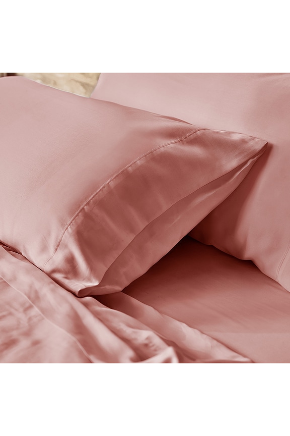 view 2 of 2 Standard Cleanbamboo Sateen+ Pillowcase Set in Quartz