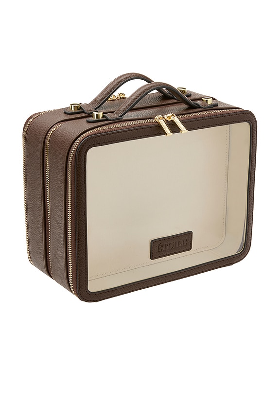 view 2 of 6 NECESER DE MAQUILLAJE LARGE TWIN TRAVEL CASE in Espresso