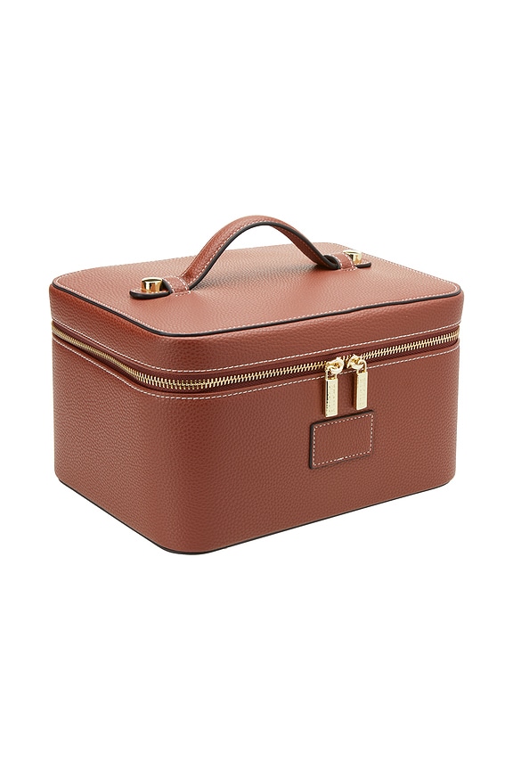 view 2 of 4 POCHETTE DE MAQUILLAGE VANITY CASE in Ginger Brown