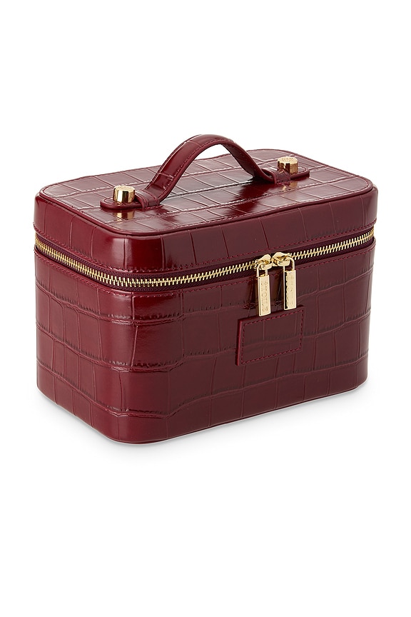 view 2 of 4 x REVOLVE Mini Vanity Case in Burgundy Croc