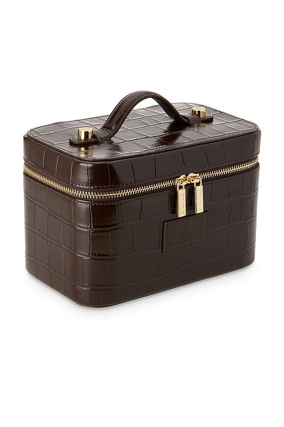 view 2 of 4 x REVOLVE Mini Vanity Case in Espresso Croc