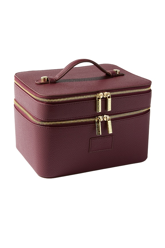 view 2 of 6 Duo Vanity Case in Burgundy