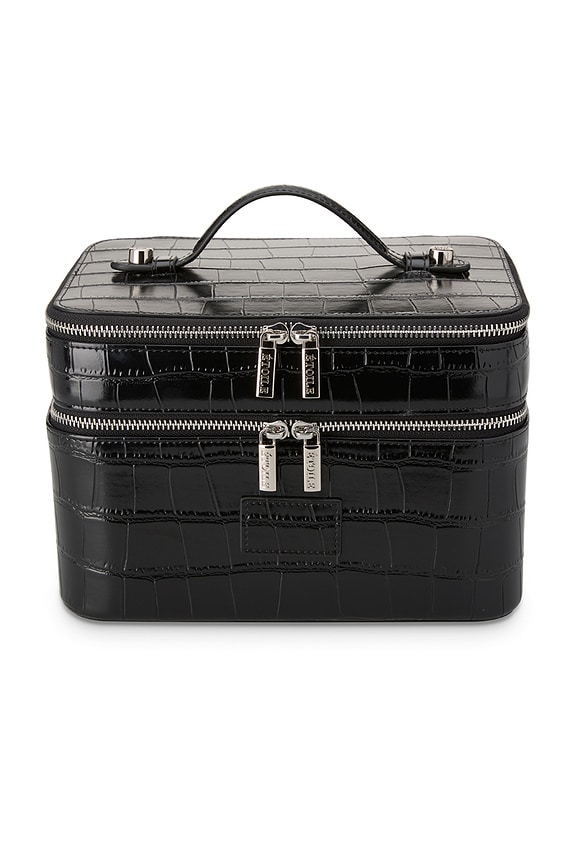 view 1 of 5 DUO VANITY DUO VANITY CASE in Noir Croc