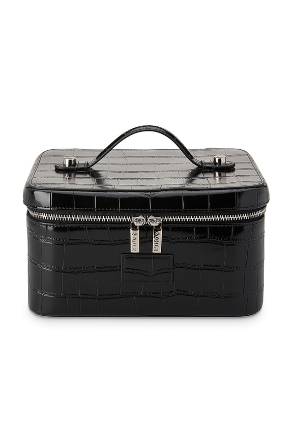 view 1 of 7 POCHETTE DE MAQUILLAGE VANITY CASE in Noir Croc