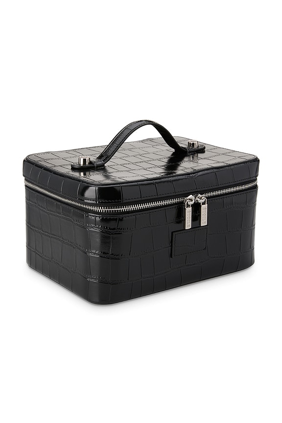 view 2 of 7 POCHETTE DE MAQUILLAGE VANITY CASE in Noir Croc