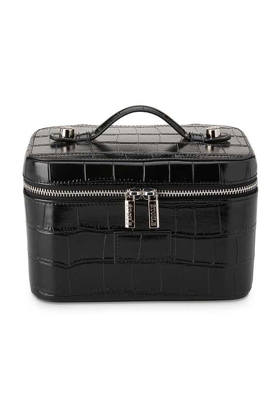 view 1 of 7 Mini Vanity Case in Noir Croc