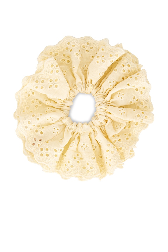 view 2 of 2 Eyelet Scrunchie in Daylily