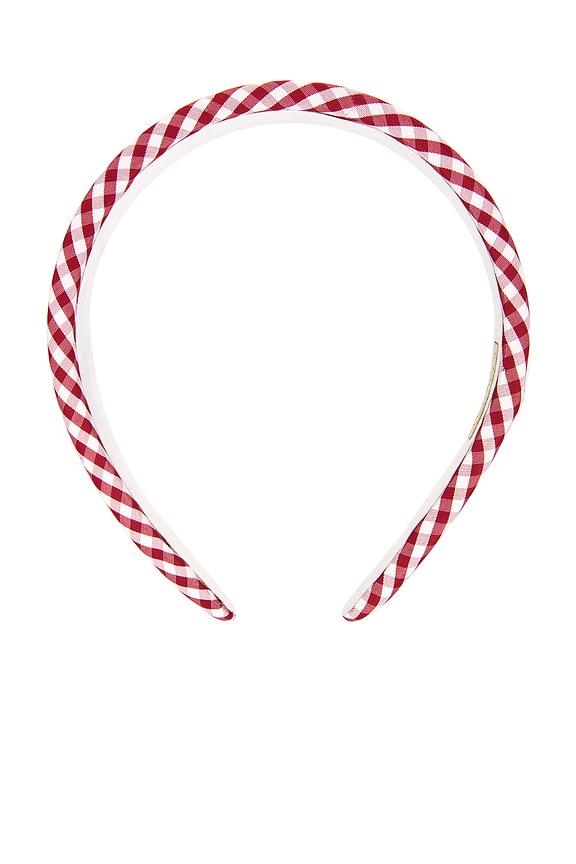 view 2 of 4 Halo Headband in Cherry Gingham
