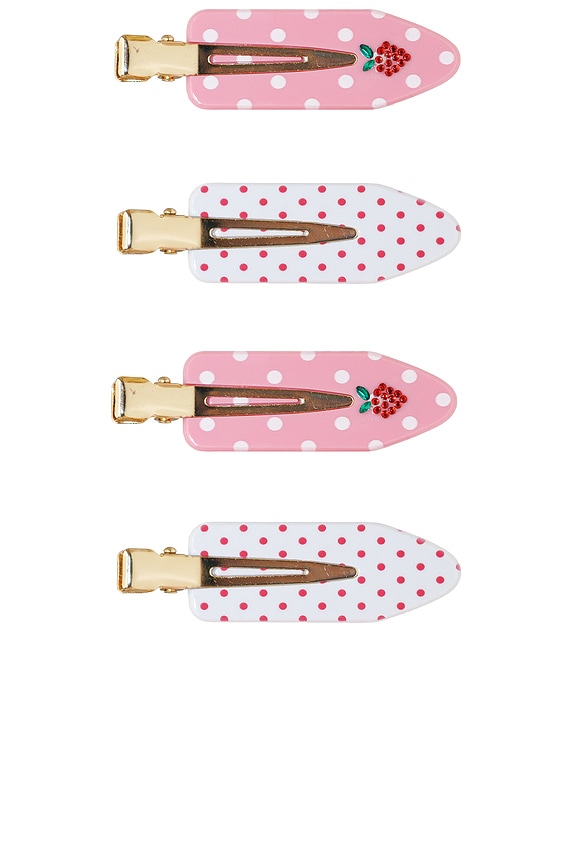 view 1 of 2 Popstar Clips in Sweet Berry Dot