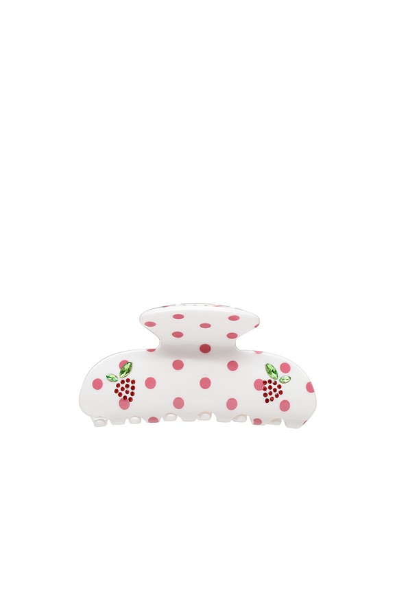 view 1 of 3 Sweetheart Clip in Coconut Berry Dot