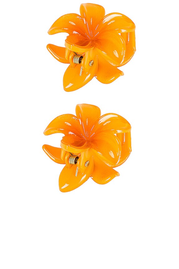 view 2 of 2 Baby Super Bloom Clip Set in Mango