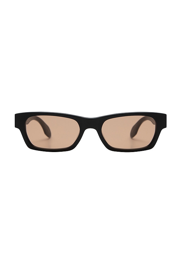 view 1 of 3 Alix Sunglasses in Gloss Black Amber Lens