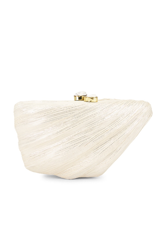 view 2 of 5 Rebecca Minkoff Saline Fan Shaped Evening Clutch in Pearl Ombre