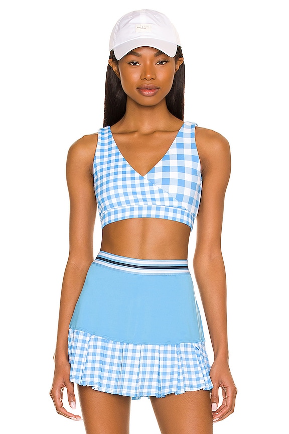 view 1 of 4 We Stand Proud Sports Bra in Bonnie Blue Gingham