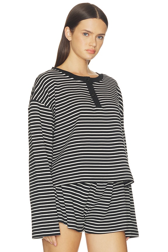 view 2 of 5 Nixie Top in Jet Stripe