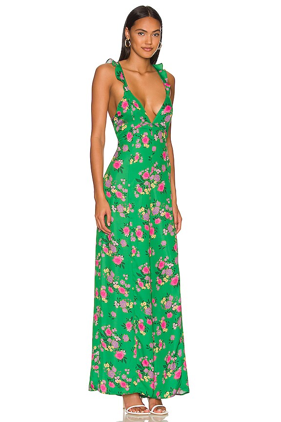 view 2 of 3 JILLY ジャンプスーツ in Green Floral
