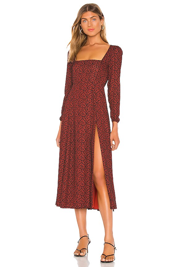 view 1 of 3 Juliet Midi Dress in Red