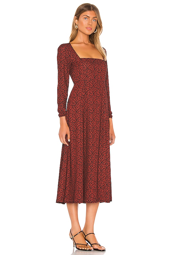 view 2 of 3 Juliet Midi Dress in Red