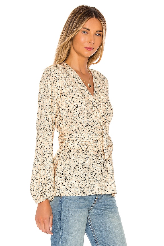 view 2 of 5 Esme Blouse in Nude & Black Dot