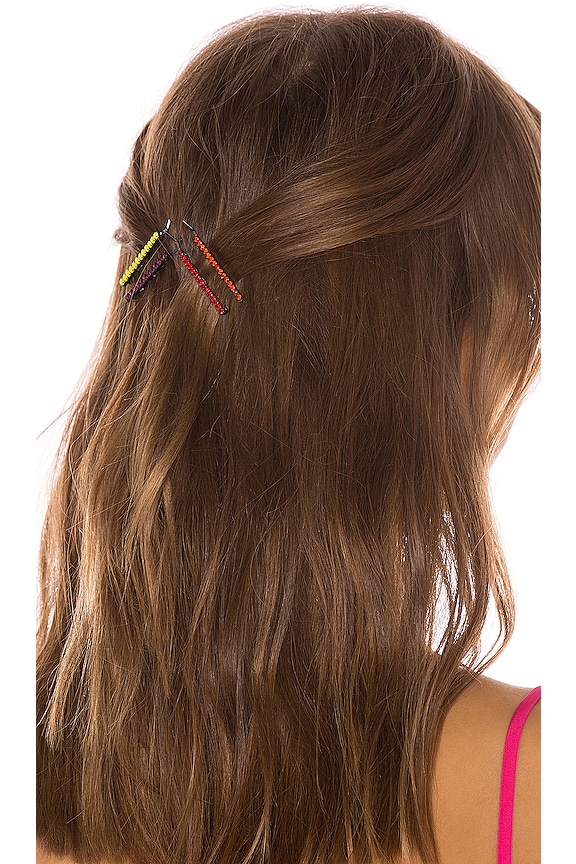 view 2 of 2 LOT DE PINCES BOUNCY in Rainbow