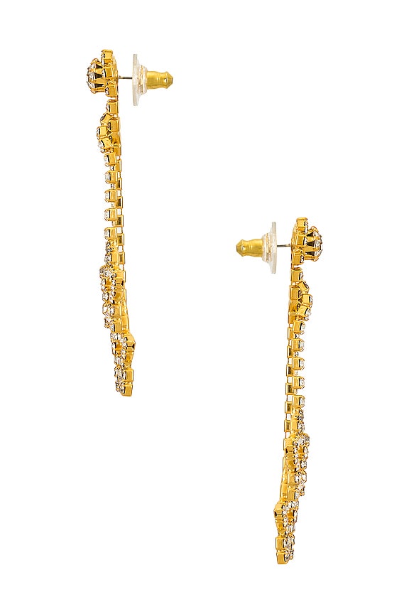 view 2 of 3 BOUCLES D'OREILLES PENDANTES LARK in Crystal