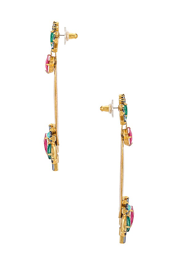 view 2 of 3 Mariah Earrings in Bright Rose