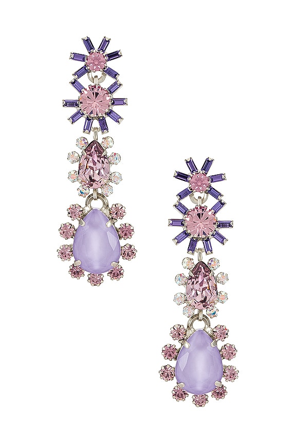 view 1 of 2 Opal Earrings in Purple