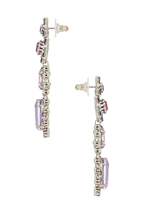 view 2 of 2 Opal Earrings in Purple