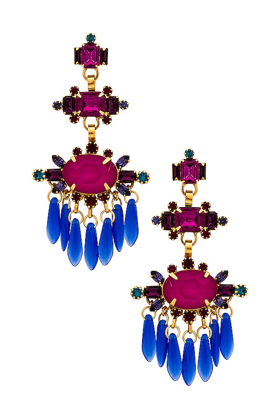 view 2 of 3 Elodie Earring in Navy & Pink