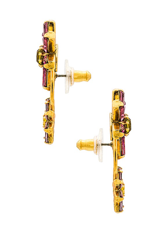 view 2 of 2 PENDIENTES KENSINGTON in Pink