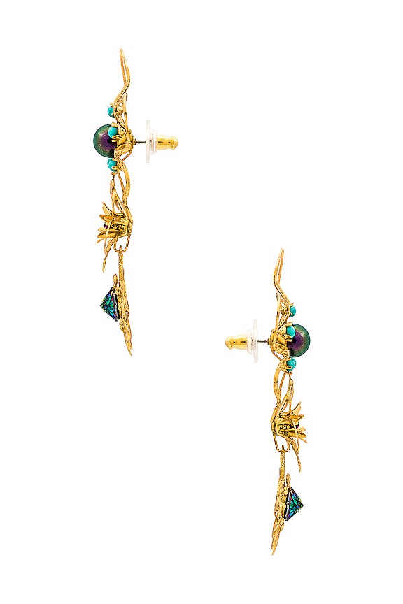 view 2 of 2 PENDIENTES DELANEY in Purple