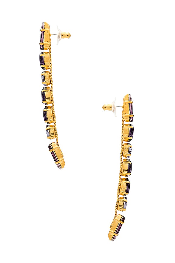 view 2 of 2 FAYE 귀걸이 in Purple