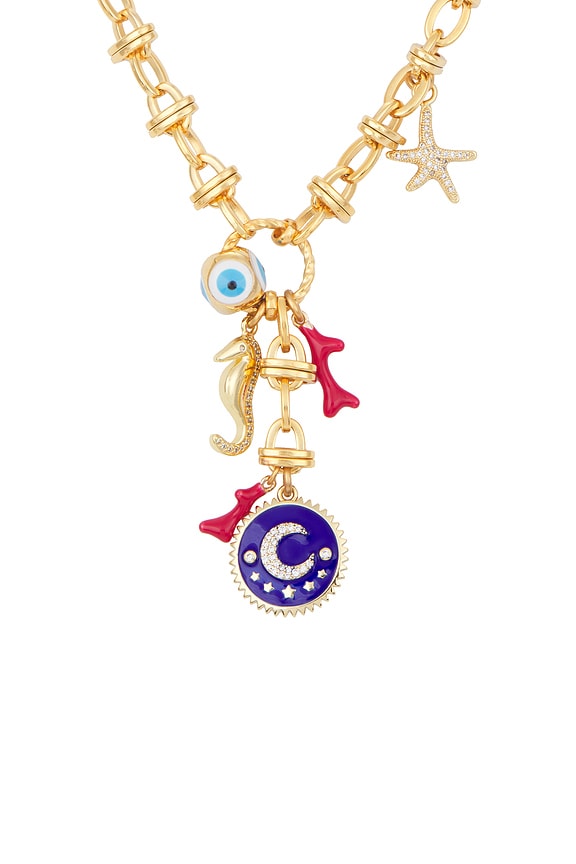 view 2 of 2 Crescent Necklace in Gold