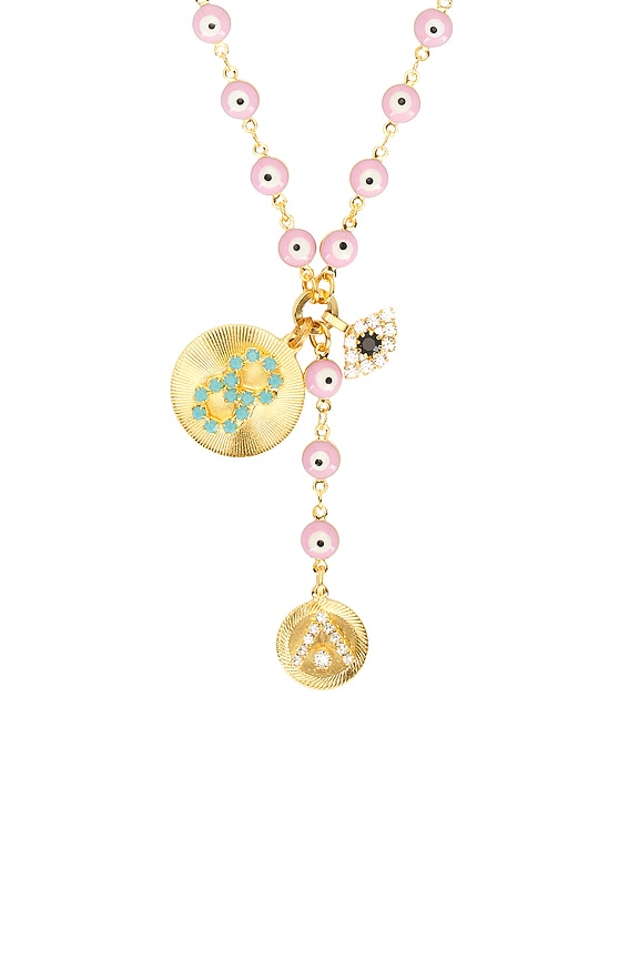 view 2 of 2 COLLAR COLGANTE GALIA in Electric Pink