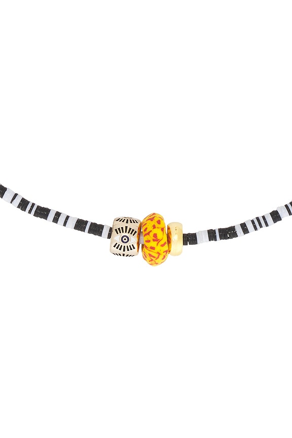 view 2 of 2 COLLAR CON COLGANTE DE CUENTAS PETITE REMI in Black & White