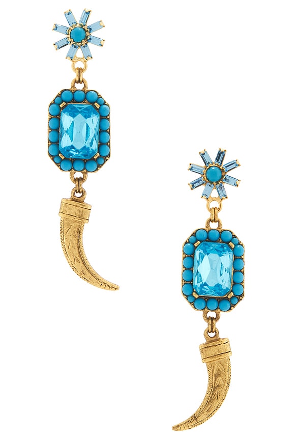 view 1 of 2 PENDIENTES LARGOS PETRA in Blue