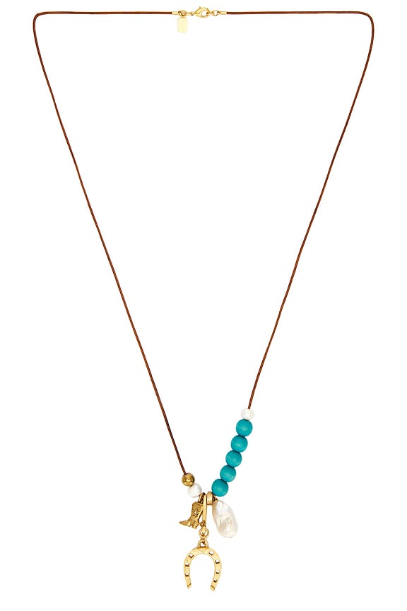view 1 of 2 SAUTOIR PENDENTIF AVERY in Turquoise