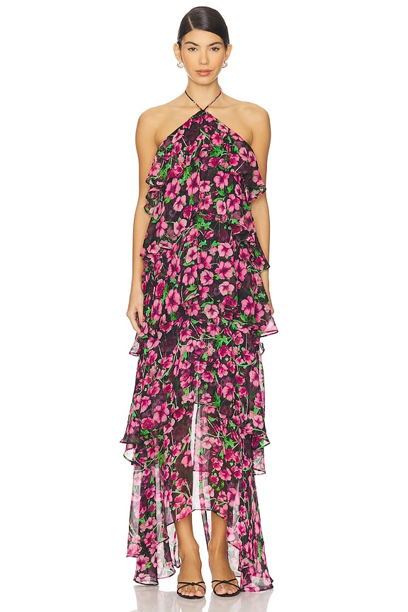 view 2 of 3 Estelle Gown in Black Multi