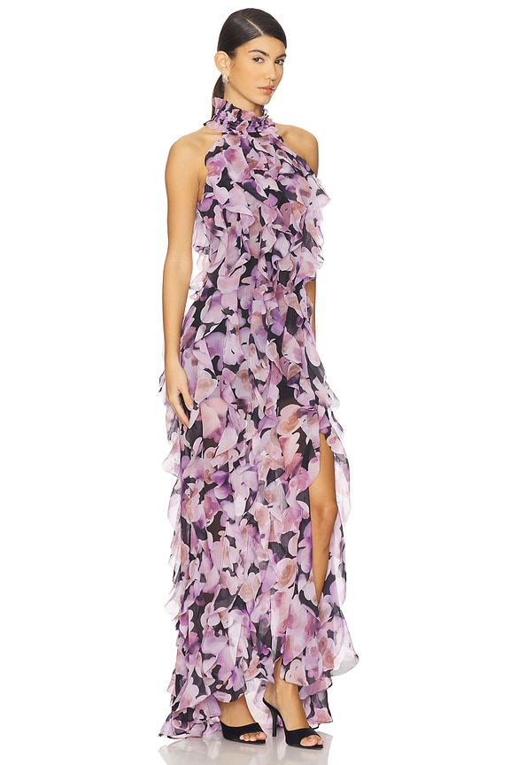 view 2 of 3 Solene Gown in Black & Lilac