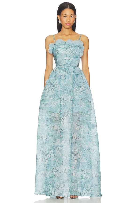 view 2 of 5 Faye Gown in Blue Multi