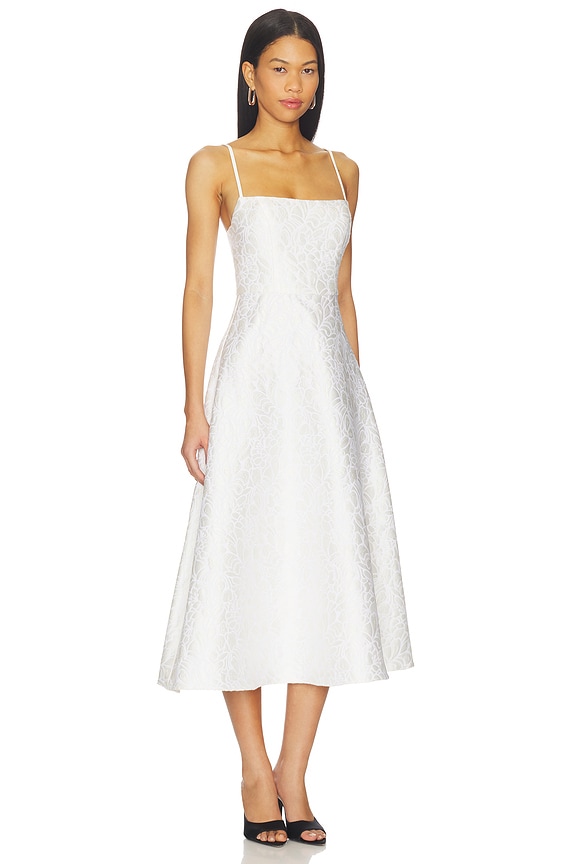 view 2 of 3 Saffron Gown in White