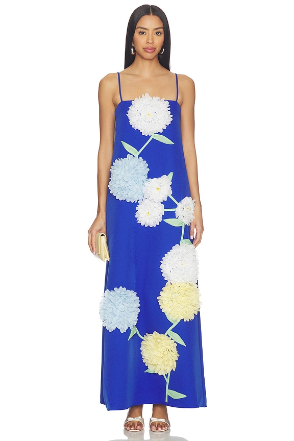 view 1 of 3 Buttercup Maxi Dress in Cobalt Blue Multi