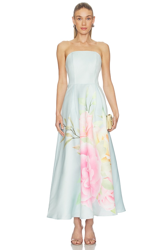 view 1 of 3 VESTIDO HARPER in Baby Blue Floral