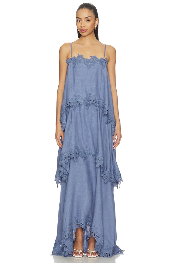 view 1 of 3 VESTIDO MIRI in Steelblue
